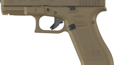 Glock UV1950703X G19X V 9mm Luger 17+1 4.02" Black GMB Barrel, Coyote nPVD Steel Serrated Slide, Coyote Brown Polymer Frame, Textured Polymer Grip, Ambidextrous