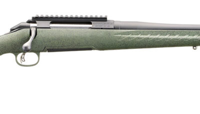 Glenfield 52007 Model A  Full Size 450 Bushmaster 3+1 20" Matte Black Threaded Barrel, Matte Black Alloy Steel Receiver w/Picatinny Rail, Moss Green Splatter Fixed Synthetic Stock, Thread Protector