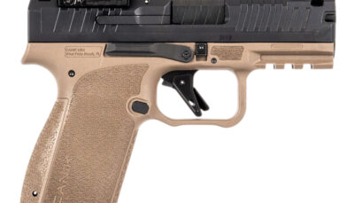 Canik HG8328BDVN Mete MC9 Prime w/Optic Sub-Compact Frame 9mm Luger 17+1 3.64" Black Black Steel Serrated Slide, Flat Dark Earth Polymer Frame w/Picatinny Rail, Textured Grip, MeCanik M04 Red Dot