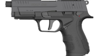 Retay USA RXP22BSG10TH RXP 22 LR 10+1 4" Threaded Barrel, Gray Cerakote Optic Ready/Serrated Slide, Black Cerakote Polymer Frame w/Accessory Rail, RMSc/RMR Footprint