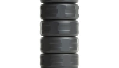 Jk Armament JK155RPX9K RPX 155 9mm 1.55" Black Aluminum/Titanium 1/2"x28