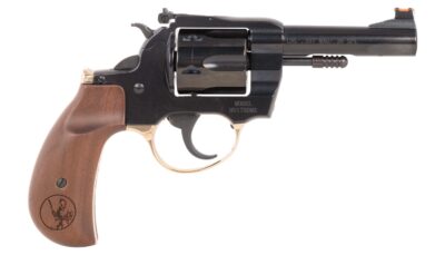 Henry H017BDMA Big Boy Deadeye 357 Mag/38 Special 6 Shot 4" Blued Round Barrel, Blued Cylinder, Blued Polished Steel Frame, American Walnut Birdshead Grip, Transfer Bar Safety, Exposed Hammer