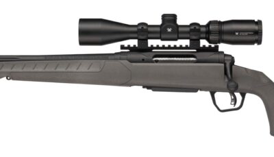 Savage Arms 32482 110 Trailblazer 6.5 Creedmoor 4+1 20" Fluted Barrel, Flat Dark Gray Adj LOP Synthetic Stock, Left Hand