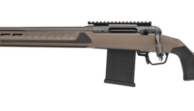 Savage Arms 32694 110 Core Tactical Full Size 7mm PRC 5+1 24" Medium Heavy Fluted Barrel, Arca Rail Forend, Coyote Tan AccuStock w/AccuFit V2 Synthetic Stock, Left Hand