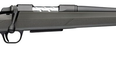 Browning 035845282 AB3 Pro SPR Full Size 6.5 Creedmoor 4+1 18" Matte Blued Spiral Fluted Threaded Barrel, Matte Blued Drilled & Tapped Receiver, Gray/Green Fixed Synthetic Stock