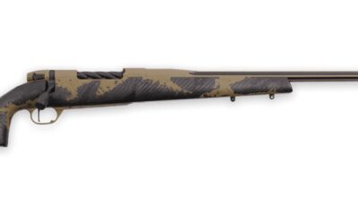 Weatherby MAX01N25CMR4B Mark V Apex Full Size 25 Creedmoor 4+1 22" +2" Coyote Tan/Graphite Black Cerakote Fluted Threaded Barrel, Steel Drilled & Tapped Receiver, Tan/Brown Sponge Accents Fixed Peak 4