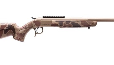CVA CR4434DC Cascade Takedown 223 Rem 1rd 20" Flat Dark Earth Cerakote Stainless Steel Threaded Barrel & Receiver w/Picatinny Rail, Duck Camo Synthetic Stock