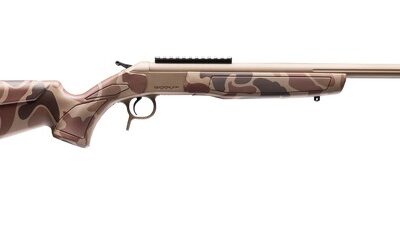 CVA CR4437DC Cascade Takedown 308 Win 1rd 20" Flat Dark Earth Cerakote Stainless Steel Threaded Barrel & Receiver w/Picatinny Rail, Duck Camo Synthetic Stock