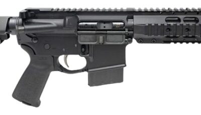 Dpms Panther Arms DP51655225433 Kitty Kat S9 338 ARC 8" Black Nitride Heavy Threaded Barrel, Black Hardcoat Anodize Aluminum Receiver w/Picatinny Rail, DPMS Quad Rail Handguard, Black Polymer SB Tacti