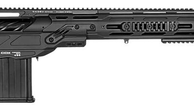 Cadex Inc CDX50DUAL5029BR40I2J5N CDX-50 Tremor 50 BMG 5+1 29" Black DLC Match Grade Threaded Barrel, Black DLC Aluminum Receiver w/Picatinny Rail, Adjustable Folding Hybrid Tan Stock, Black Polymer Gr