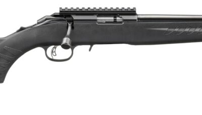 Ruger  American  22 WMR 9+1 16.10" Satin Blued Threaded Barrel, Satin Blued Alloy Steel Receiver w/Picatinny Rail, Black Adj LOP Synthetic Stock