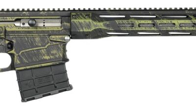 Nemo Arms OMENW-G324CF Omen Watchman 300 Win Mag 14+1 24" Black Proof Research CF Threaded Barrel, Black/Green Tiger Stripe Aluminum Receiver w/Picatinny Rail, M-LOK Handguard, Magpul PRS Gen3 Black P