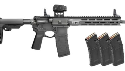 Springfield Armory STV9115556BPV2PAC SAINT Victor V2 Gear Pac 5.56 NATO 30+1 11.50" Black Melonite Barrel, M-LOK Handguard, Black Hardcoat Anodize Aluminum Receiver w/Picatinny Rail, Black Polymer SB