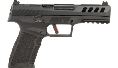Tisas Arms 15200007 PX-5.7  5.7x28mm 20+1 4.70" Black QPQ Carbon Steel Optic Ready/Serrated Slide, Black Polymer Frame w/Picatinny Rail, Polymer Grip