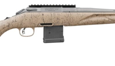 Ruger O6959 American II Ranch 300 Blackout 10+1 16.10" Cobalt Cerakote Spiral Fluted Threaded Barrel & Alloy Steel Receiver w/Picatinny Rail, Flat Dark Earth Splatter Adj Comb & LOP Synthetic Stock, L