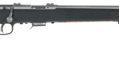 Savage Arms 96703 93R17 FVSS Full Size 17 HMR 5+1 21" Matte Heavy Button Rifled Barrel, Matte Drilled & Tapped Stainless Steel Receiver, Matte Black Fixed Synthetic Stock, Right Hand