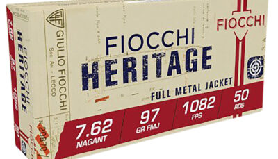 Fiocchi 762A Heritage  7.62x38mmRNagant 97gr Full Metal Jacket 50 Per Box/20 Case