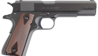Colt Mfg O1970A1CS Government Series 70 45 ACP 7+1 5" Black National Match Barrel, Blued Carbon Steel Serrated Slide, Blued Carbon Steel Frame w/Beavertail, Rosewood Grip, Ambidextrous