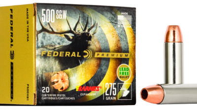 Federal P500XB1 Premium  500S&W Mag 275gr Barnes Expander BRX 20 Per Box/10 Case
