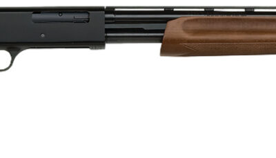 Mossberg 50104 500 All Purpose Full Size 410 Gauge Pump 3" 5+1 24" Blued Vent Rib Barrel, Blued Integral Scope Mount Steel Receiver, Fixed Hardwood Stock, Right Hand