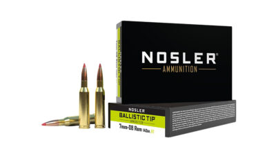 Nosler 40059 Ballistic Tip  7mm-08Rem 140gr Spitzer Ballistic Tip 20 Per Box/10 Case