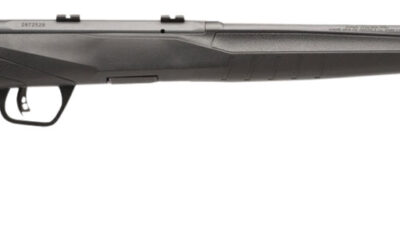 Savage Arms 70840 B17 F Compact 17 HMR 10+1 18" Matte Black Button Rifled Barrel, Matte Black Drilled & Tapped Carbon Steel Receiver, Matte Black Fixed Synthetic Stock, Left Hand