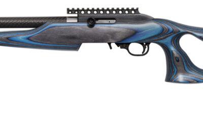 Magnum Research SSEB22G Magnum Lite SwitchBolt Full Size 22 LR 10+1 17" Black Anodized Carbon Steel/Threaded Barrel, Black w/Integral Scope Base Receiver/ Blue Fixed Thumbhole Stock, Right Hand