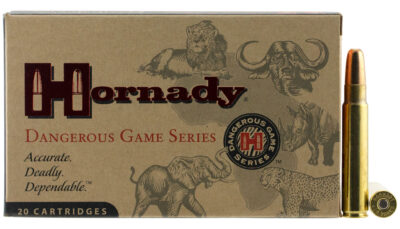 Hornady 82666 Dangerous Game  416Ruger 400gr Dangerous Game Solid 20 Per Box/6 Case