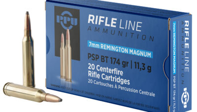 PPU PP7RM2 Standard Rifle  7mmRemMag 174gr Pointed Soft Point Boat Tail 20 Per Box/10 Case
