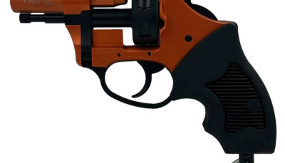 Charter Arms 82090 Pro 209  209 Primers, 6rd Orange Cerakote Aluminum Frame, Black Rubber Grips