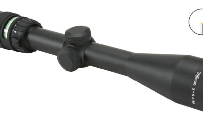 Trijicon 200008 AccuPoint  Black Hardcoat Anodized 3-9x 40mm 1" Tube Illuminated Green Triangle Post Reticle