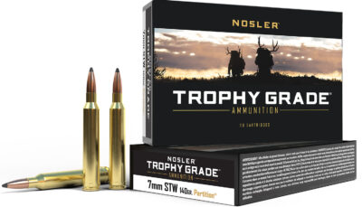 Nosler 60046 Trophy Grade  7mmSTW 140gr Nosler Spitzer Partition 20 Per Box/10 Case