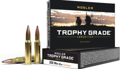 Nosler 60053 Trophy Grade  308 Win 165 gr Nosler Spitzer Partition 20 Per Box/ 10 Case