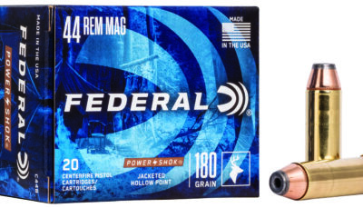 Federal C44B Power-Shok Handgun 44RemMag 180gr Jacketed Hollow Point 20 Per Box/25 Case