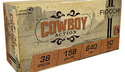 Fiocchi 38CA Cowboy Action  38Special 158gr Lead Flat Point 50 Per Box/10 Case
