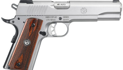 Ruger 6700 SR1911  Full Size 45 ACP 7+1/8+1 5" Low-Glare Stainless Steel Barrel, Serrated Stainless Steel Slide & Frame w/Beavertail, Hardwood Grip, Right Hand