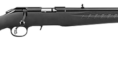 Ruger 8313 American Rimfire Compact 17 HMR 9+1 18" Satin Blued Steel Barrel & Alloy Steel Receiver w/Integral Scope Mount, Black Fixed Synthetic Stock, Right Hand