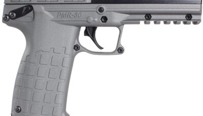 Kel-Tec PMR30TACGY PMR30  22 WMR 30+1 4.30" Fluted Steel Barrel, Black/Gray Serrated Slide, Gray Polymer Frame w/Picatinny Accessory Rail, Gray Textured Polymer Grip