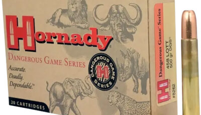 Hornady 8262 Dangerous Game  458Lott 500gr Dangerous Game Solid 20 Per Box/6 Case