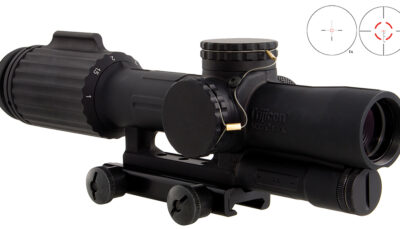 Trijicon 1600000 VCOG  Black Hardcoat Anodized 1-6x 24mm LED Illuminated Red Segmented Circle w/Crosshair 223 55gr Reticle
