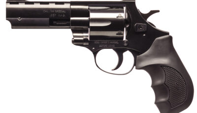 Weihrauch Guns EARB3574 Windicator  357 Mag 6rd 4" Blued Steel Barrel & Cylinder, Compact Blued Steel Frame w/Exposed Hammer, Ramp Front/Fixed Rear Sights, Finger Grooved Black Rubber Grip