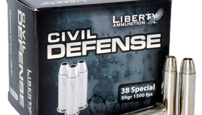 Liberty Ammunition LACD38025 Civil Defense  38Special 50gr Lead Free Fragmenting Hollow Point 20 Per Box/50 Case