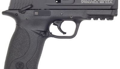 Smith & Wesson 108390 M&P 22  Compact Frame 22 LR 10+1, 3.60" Black Steel Barrel, Black Hard Coat Anodized Serrated Slide, Black Polymer Frame w/Picatinny Rail Frame & Grip, Ambidextrous, Thumb Safety