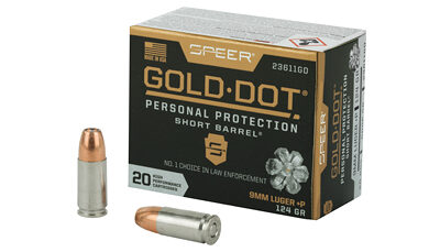 SPR GOLD DOT 9MM+P 124G HP SB 20/200