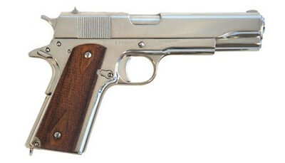 CIMARRON 1911 A1 45ACP 5" NICKEL 8RD