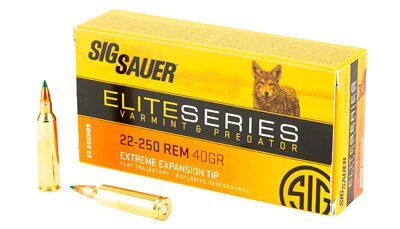 SIG AMMO 22-250REM 40GR V&P 20/200