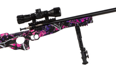 Crickett KSA2148 Precision Package Youth 22 LR 1rd 16.12" Threaded Bull Barrel w/Muzzle Brake, Adjustable Cheek Comb Muddy Girl Synthetic Stock, 10 3/8"-11 1/8" LOP, Integrated Buttstock & Forend Cric