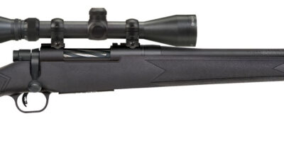 Mossberg 28094 Patriot Super Bantam Youth 350 Legend 4+1 22" Matte Blued Fluted Steel Barrel & Receiver, Black Synthetic Stock,  3-9x40mm Duplex Scope