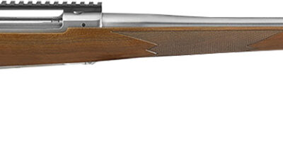 Ruger 57109 Hawkeye Hunter Full Size 300 Win Mag 3+1 24" Satin Stainless Steel Threaded Barrel, Picatinny Rail Steel Receiver, Fixed American Walnut w/Pistol Grip Stock