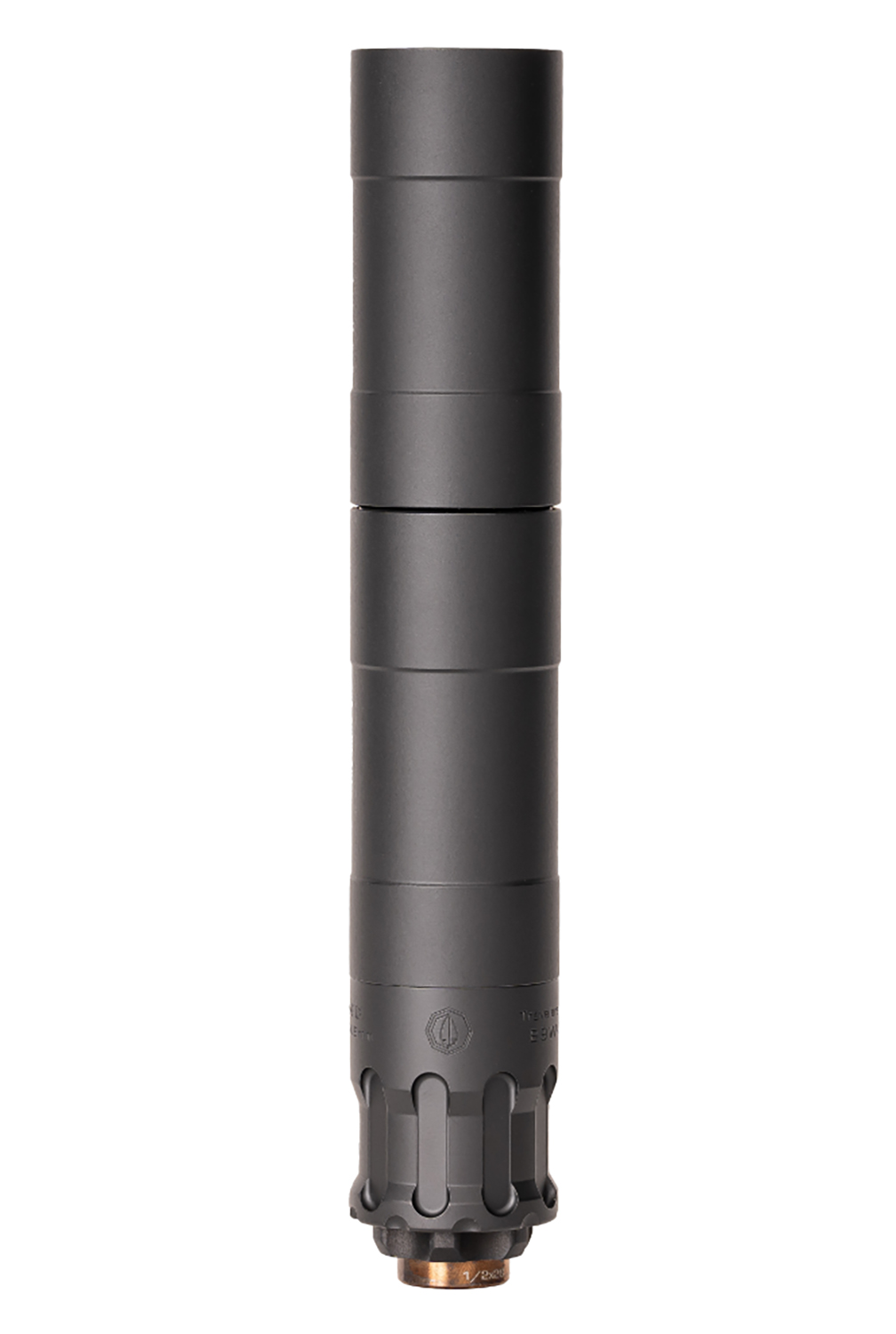 RUGGED SUPPRESSOR OBS0009 Obsidian9 9mm Luger 1.37" Black Cerakote 17-4 Stainless Steel 1/2"-28 tpi